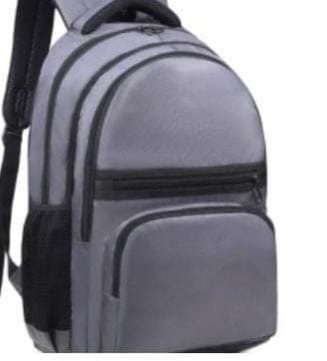 Durable Gray Multi-Compartment Backpack